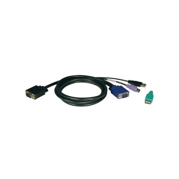 Tripp Lite P780-015 toetsenbord-video-muis (kvm) kabel Zwart 4,57 m (P780-015) Tripp Lite P780-015 toetsenbord-video-muis (kvm) kabel Zwart 4,57 m (P780-015)