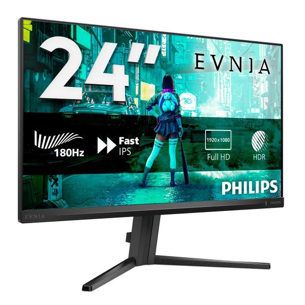 Philips Evnia 24M2N3200S/00 computer monitor 60,5 cm (23.8") 1920 x 1080 Pixels Full HD LCD Zwart (24M2N3200S/00) Philips Evnia 24M2N3200S/00 computer monitor 60,5 cm (23.8") 1920 x 1080 Pixels Full HD LCD Zwart (24M2N3200S/00)