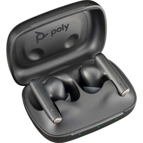 POLY Voyager Free 60 UC Carbon Black Earbuds + BT700 USB-A-adapter + oplaadcase basis (7Y8H3AA)
