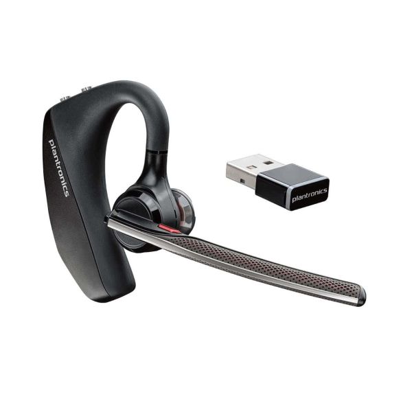 POLY Voyager 5200 UC Headset Draadloos In-ear Kantoor/callcenter Bluetooth Zwart (206110-01)
