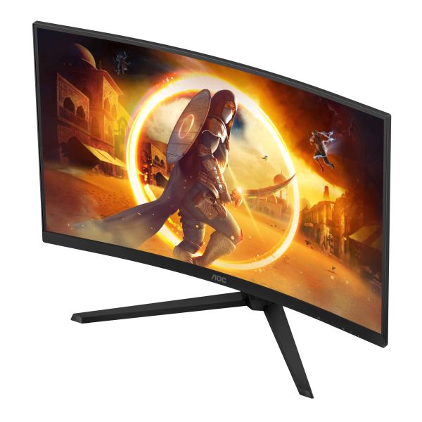 AOC G4 CQ32G4VE computer monitor 81,3 cm (32") 2560 x 1440 Pixels Quad HD LCD Zwart, Grijs (CQ32G4VE)