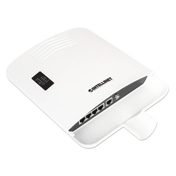 Intellinet Buiten PoE-gevoede 5-poorts Gigabit switch met PoE passthrough / 4-poorts PoE+ extender, Power Over Ethernet, 3 jaar garantie (509220)
