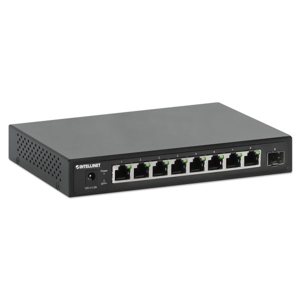 Intellinet 9-poorts 2.5G multi-gigabit netwerk switch, 8x 2.5G RJ45-poorten + 1x 10G SFP+ uplink, onbeheerde switch, desktopformaat, wandmontage mogelijk, 3 jaar garantie (562096) Intellinet 9-poorts 2.5G multi-gigabit netwerk switch, 8x 2.5G RJ45-poorten + 1x 10G SFP+ uplink, onbeheerde switch, desktopformaat, wandmontage mogelijk, 3 jaar garantie (562096)