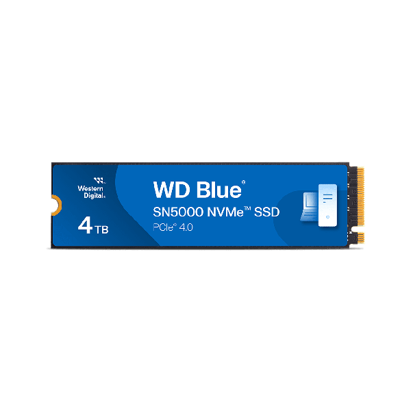 Western Digital WD Blue SN5000 WDS400T4B0E - SSD - 4 TB - intern - M.2 2280 - PCIe 4.0 x4 (NVMe) (WDS400T4B0E) (WDS400T4B0E)