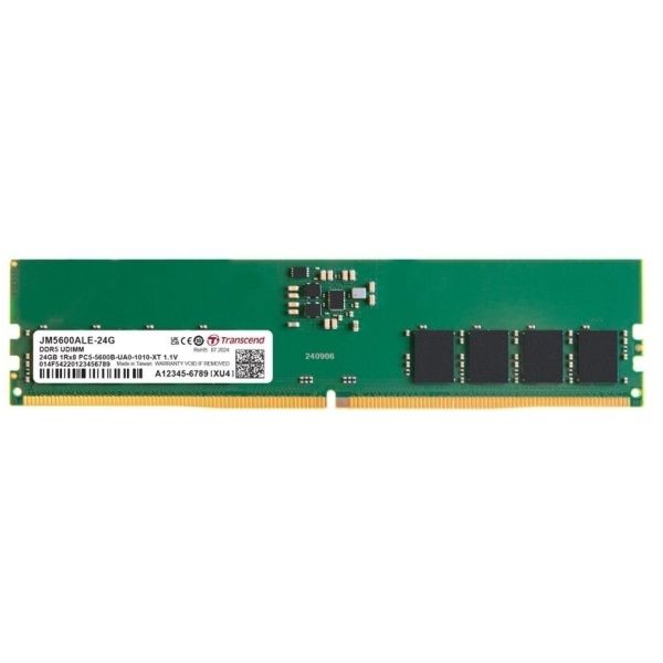 TRANSCEND 24GB JM DDR5 5600 U-DIMM 1Rx8 (JM5600ALE-24G)