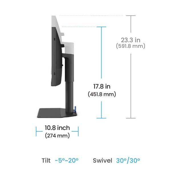 BenQ SW242Q computer monitor 61,2 cm (24.1") 2560 x 1600 Pixels WQXGA LED Zwart (9H.LLVLA.TBE)