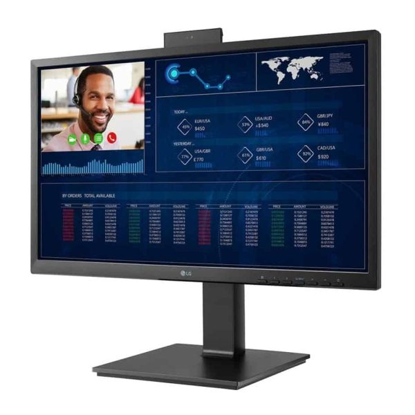 LG 24CQ650W-BP All-in-One PC/workstation Intel® Celeron® N5105 60,5 cm (23.8") 1920 x 1080 Pixels All-in-One thin client 8 GB DDR4-SDRAM 256 GB SSD Zwart (24CQ650W-BP)
