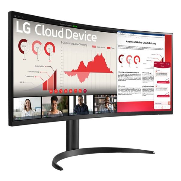 LG 34CR651W-BP All-in-One PC/workstation Intel® Pentium® Silver N6005 86,4 cm (34") 3440 x 1440 Pixels All-in-One thin client 8 GB DDR4-SDRAM 256 GB SSD Windows 10 IoT Enterprise LTSC Wi-Fi 6 (802.11ax) Zwart (34CR651W-BP)