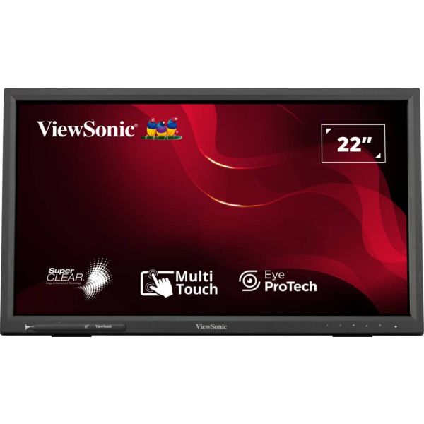 Viewsonic TD2223-2 computer monitor 55,9 cm (22") 1920 x 1080 Pixels Full HD LCD Touchscreen Zwart (TD2223-2) Viewsonic TD2223-2 computer monitor 55,9 cm (22") 1920 x 1080 Pixels Full HD LCD Touchscreen Zwart (TD2223-2)