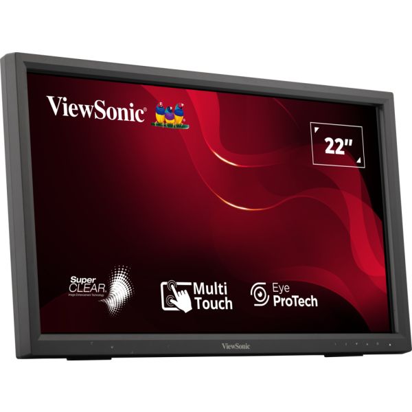 Viewsonic TD2223-2 computer monitor 55,9 cm (22") 1920 x 1080 Pixels Full HD LCD Touchscreen Zwart (TD2223-2)