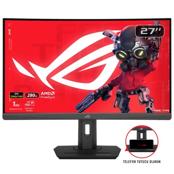 ASUS ROG Strix XG27WCMS computer monitor 68,6 cm (27") 2560 x 1440 Pixels Quad HD LCD Zwart (90LM09Y1-B01370)