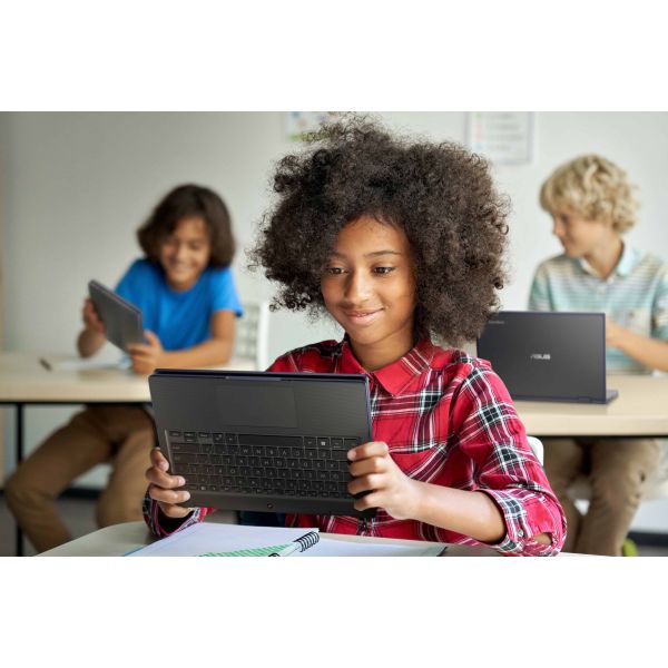 ASUS BR1204FGA-R90272XA Intel® N N200 Hybride (2-in-1) 31 cm (12.2") Touchscreen WUXGA 16 GB LPDDR5-SDRAM 256 GB SSD Wi-Fi 6 (802.11ax) Windows 11 Pro Education Zwart, Grijs (90NX07E1-M00900)