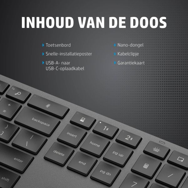 HP 975 dual-mode draadloos toetsenbord (3Z726AA)