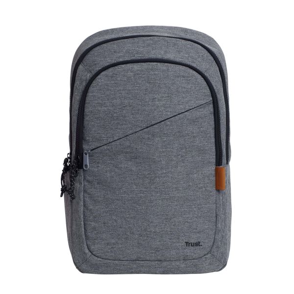 Trust Avana Rugzak 16 inch - Laptoprugzak – Voor laptops tot 16 inch – Gerecycled polyester – Grijs (24981)