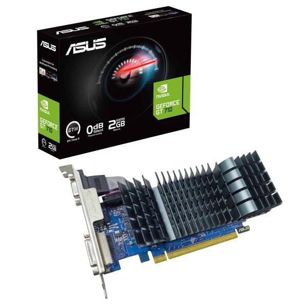 ASUS GT710-SL-2GD5-BRK-EVO NVIDIA GeForce GT 710 2 GB GDDR5 (90YV0ALA-M0NA00)