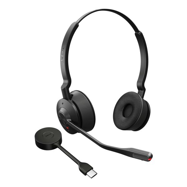 Jabra Engage 55 SE Headset Draadloos Hoofdband Kantoor/callcenter USB Type-C Zwart (9659-430-111)