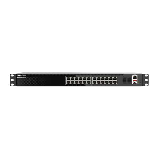 QNAP QSW-M3224-24T netwerk-switch Managed L3 10G Ethernet (100/1000/10000) 1U Zwart, Zilver (QSW-M3224-24T)