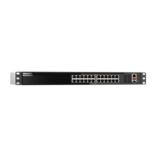 QNAP QSW-M3224-24T netwerk-switch Managed L3 10G Ethernet (100/1000/10000) 1U Zwart, Zilver (QSW-M3224-24T)