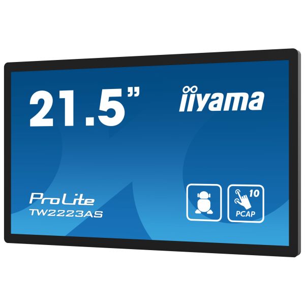 iiyama TW2223AS-B2 beeldkrant Interactief flatscreen 54,6 cm (21.5") Wifi 345 cd/m² Full HD Zwart Touchscreen Type processor Android 24/7 (TW2223AS-B2) iiyama TW2223AS-B2 beeldkrant Interactief flatscreen 54,6 cm (21.5") Wifi 345 cd/m² Full HD Zwart Touchscreen Type processor Android 24/7 (TW2223AS-B2)