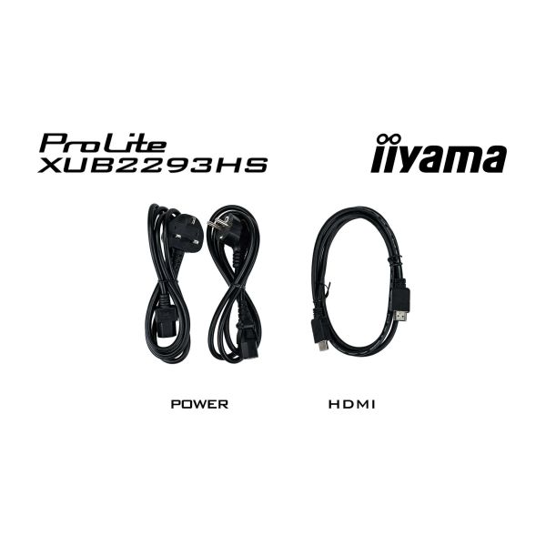 iiyama ProLite XUB2293HS-B6 computer monitor 54,6 cm (21.5") 1920 x 1080 Pixels Full HD LED Zwart (XUB2293HS-B6)
