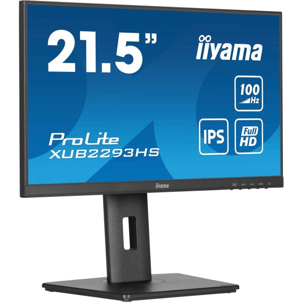 iiyama ProLite XUB2293HS-B6 computer monitor 54,6 cm (21.5") 1920 x 1080 Pixels Full HD LED Zwart (XUB2293HS-B6)