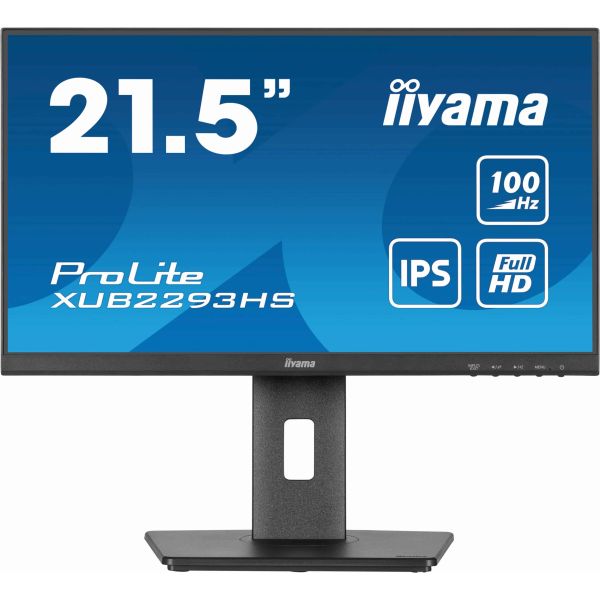 iiyama ProLite XUB2293HS-B6 computer monitor 54,6 cm (21.5") 1920 x 1080 Pixels Full HD LED Zwart (XUB2293HS-B6)