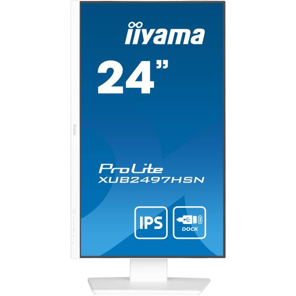 iiyama ProLite XUB2497HSN-W1 computer monitor 60,5 cm (23.8") 1920 x 1080 Pixels Full HD LED Wit (XUB2497HSN-W1)