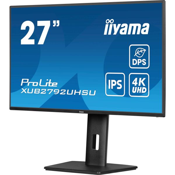 iiyama ProLite XUB2792UHSU-B6 computer monitor 68,6 cm (27") 3840 x 2160 Pixels 4K Ultra HD LED Zwart (XUB2792UHSU-B6) n/a