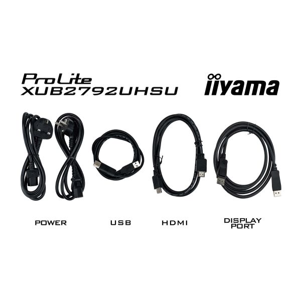 iiyama ProLite XUB2792UHSU-B6 computer monitor 68,6 cm (27") 3840 x 2160 Pixels 4K Ultra HD LED Zwart (XUB2792UHSU-B6) n/a