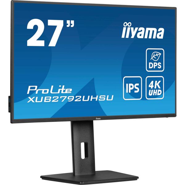 iiyama ProLite XUB2792UHSU-B6 computer monitor 68,6 cm (27") 3840 x 2160 Pixels 4K Ultra HD LED Zwart (XUB2792UHSU-B6) n/a
