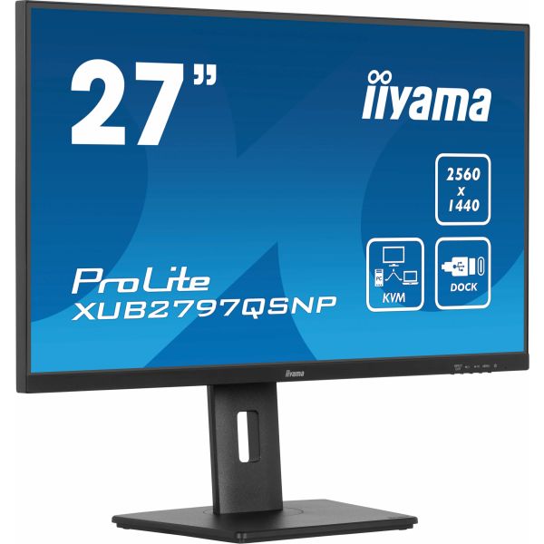 iiyama ProLite XUB2797QSNP-B1 computer monitor 68,6 cm (27") 2560 x 1440 Pixels Quad HD LED Zwart (XUB2797QSNP-B1) iiyama ProLite XUB2797QSNP-B1 computer monitor 68,6 cm (27") 2560 x 1440 Pixels Quad HD LED Zwart (XUB2797QSNP-B1)