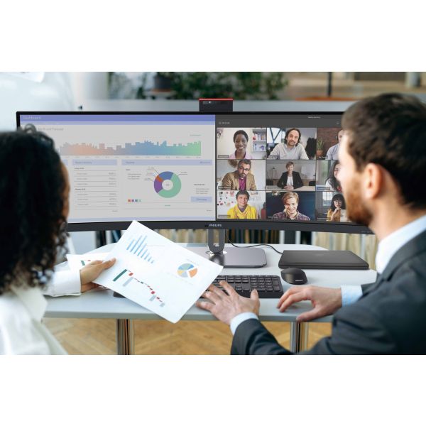 Philips 49B2U6903CH/00 computer monitor 124,5 cm (49") 5120 x 1440 Pixels Dual QHD LCD Grijs (49B2U6903CH/00)