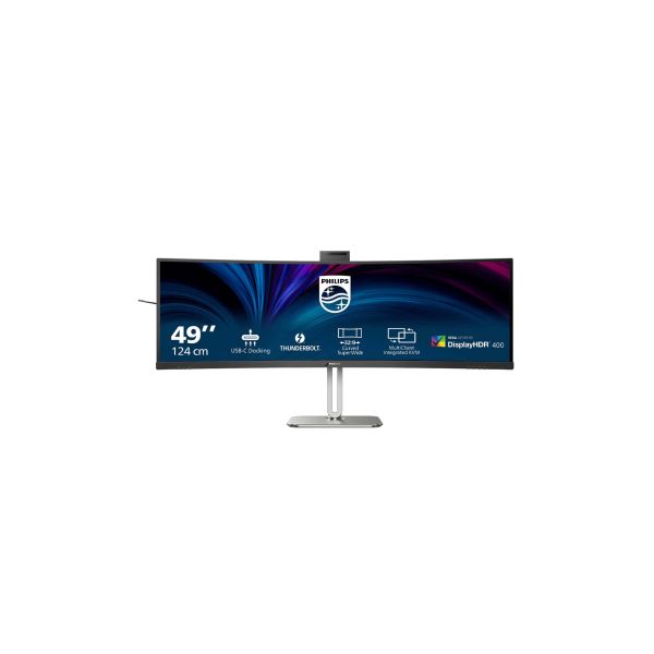 Philips 49B2U6903CH/00 computer monitor 124,5 cm (49") 5120 x 1440 Pixels Dual QHD LCD Grijs (49B2U6903CH/00)