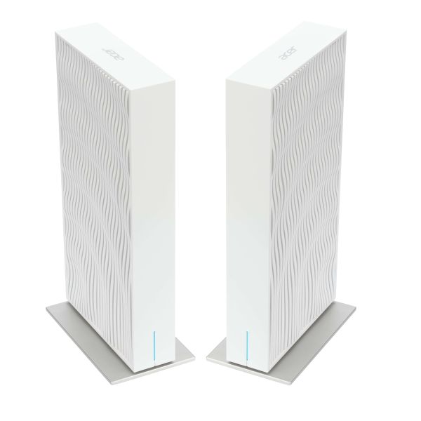 Acer Wave 7, wifi 7 Mesh Router, EU plug, dual pack Dual-band (2.4GHz + 5GHz or 2.4GHz + 6GHz) Wi-Fi 7 (802.11be) 4 (FF.G2UTA.002)