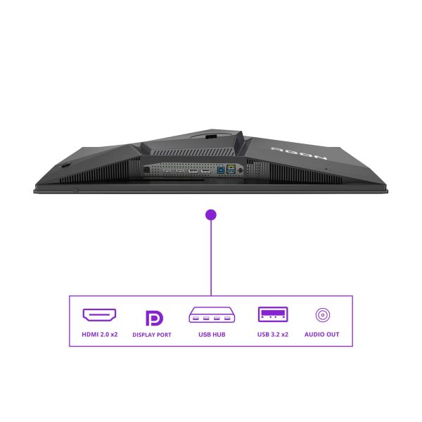 AOC AGON PRO AG276QZD2 computer monitor 67,8 cm (26.7") 2560 x 1440 Pixels Quad HD QDOLED Grijs (AG276QZD2)
