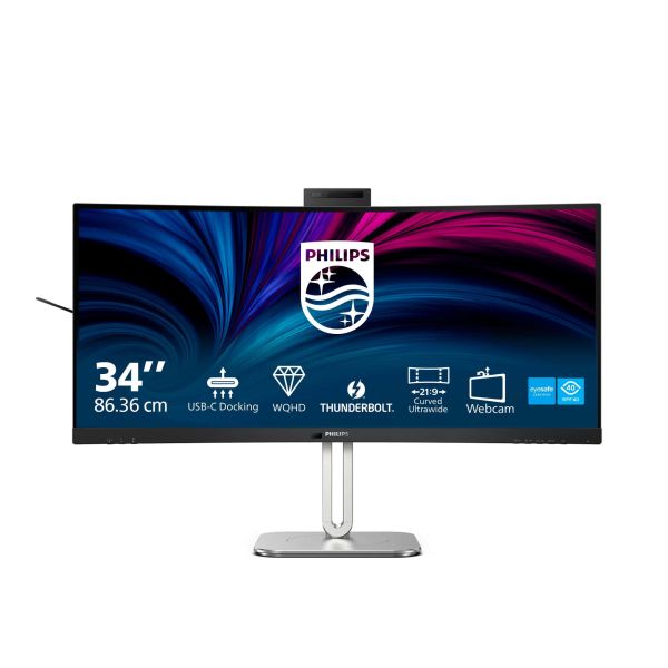 Philips 6000 series 34B2U6603CH/00 computer monitor 86,4 cm (34") 3440 x 1440 Pixels Wide Quad HD LCD Grijs (34B2U6603CH/00)