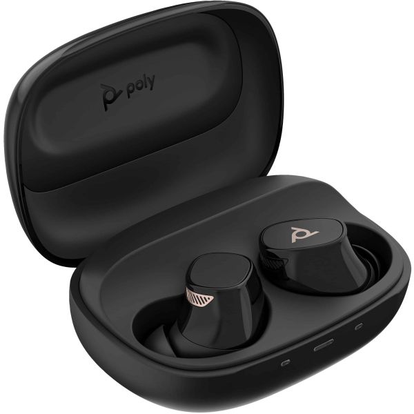 POLY Voyager Free 20 Black Earbuds +Basic Charge Case (A28PTAA#ABB)
