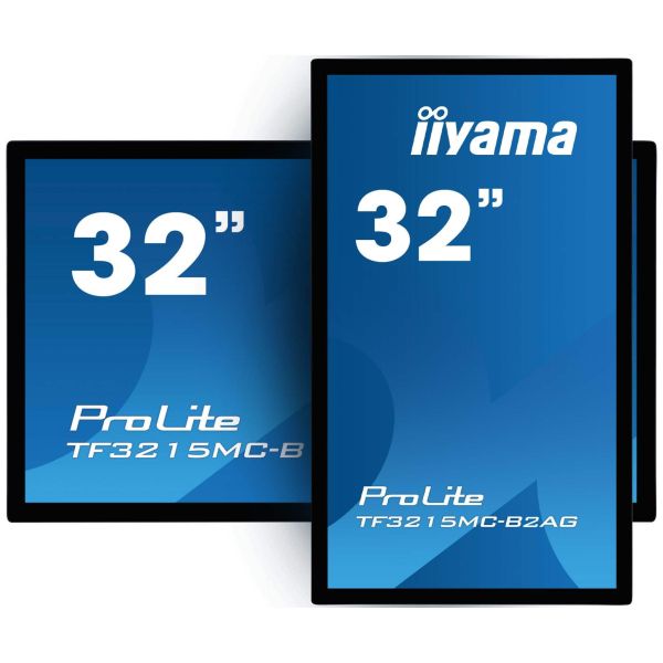 iiyama ProLite TF3215MC-B2AG computer monitor 80 cm (31.5") 1920 x 1080 Pixels Full HD LED Touchscreen Kiosk Zwart (TF3215MC-B2AG)