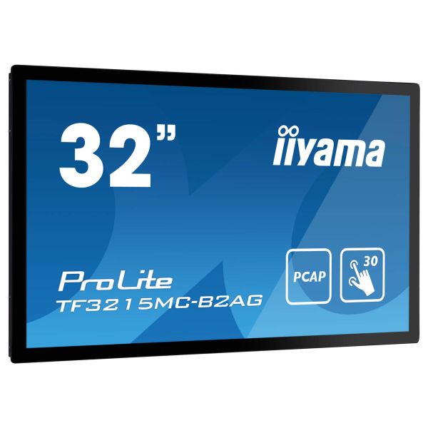 iiyama ProLite TF3215MC-B2AG computer monitor 80 cm (31.5") 1920 x 1080 Pixels Full HD LED Touchscreen Kiosk Zwart (TF3215MC-B2AG) iiyama ProLite TF3215MC-B2AG computer monitor 80 cm (31.5") 1920 x 1080 Pixels Full HD LED Touchscreen Kiosk Zwart (TF3215MC-B2AG)