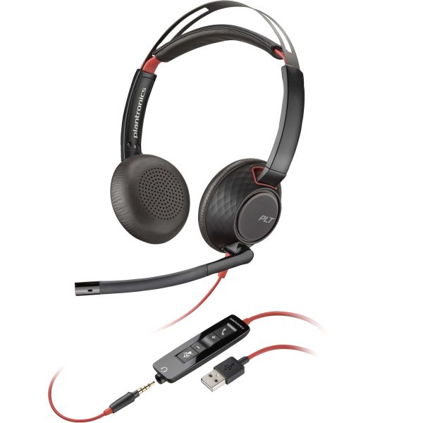 POLY Blackwire 5220 stereo USB-A-headset (bulk) (80R97A6)