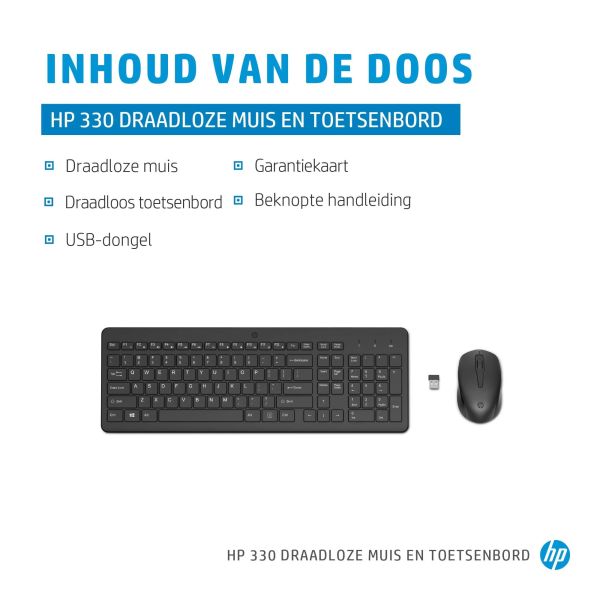 HP 330 draadloze muis en draadloos toetsenbord (2V9E6AA)