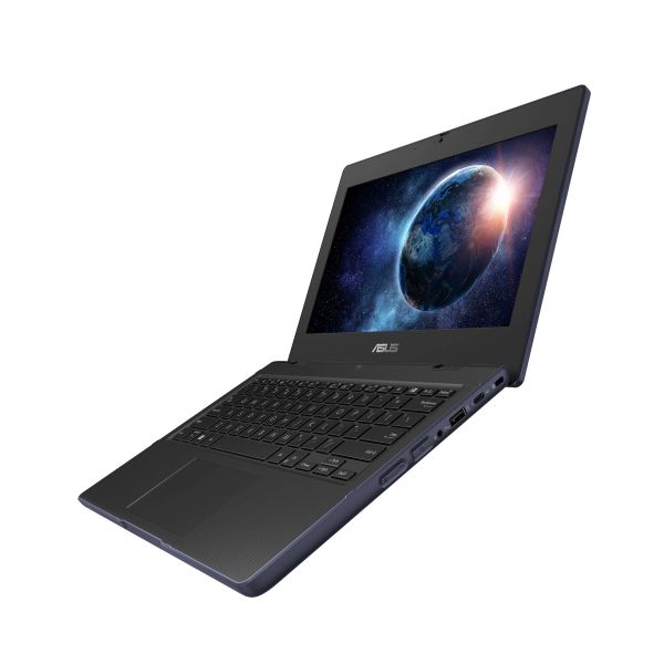 ASUS BR1104CGA-N00168XA Intel® N N200 Laptop 29,5 cm (11.6") HD 8 GB LPDDR5-SDRAM 128 GB Flash Wi-Fi 6E (802.11ax) Windows 11 Pro Education Zwart, Grijs (90NX07M1-M005J0)