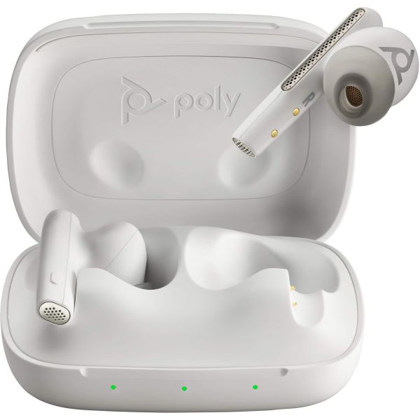 POLY Voyager Free 60 UC White Sand Earbuds + BT700 USB-A-adapter + oplaadcase basis (7Y8L3AA)