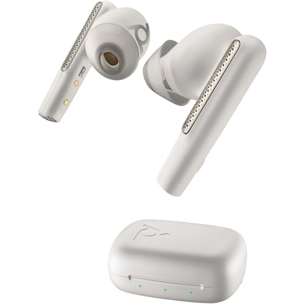 POLY Voyager Free 60 UC White Sand Earbuds + BT700 USB-C-adapter + oplaadcase basis (7Y8L4AA)