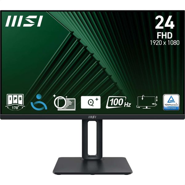 MSI Pro MP245PG computer monitor 60,5 cm (23.8") 1920 x 1080 Pixels Full HD LCD Zwart (9S6-3PC19M-005)