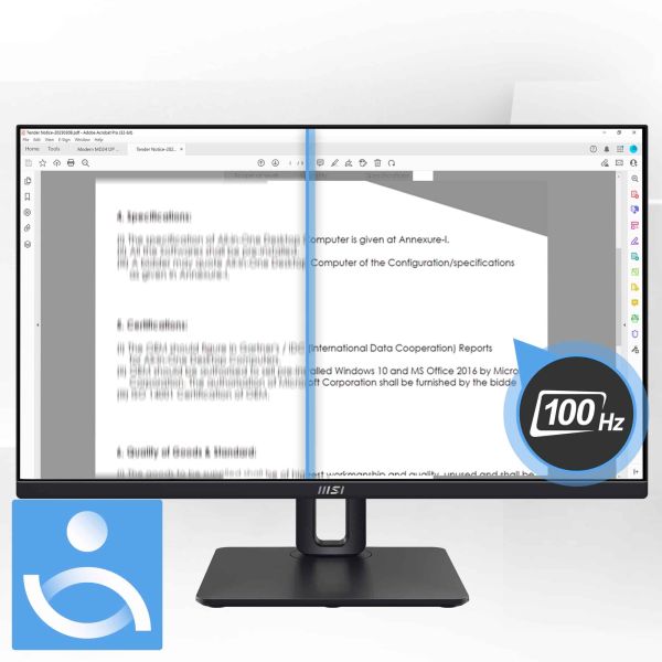 MSI Pro MP245PG computer monitor 60,5 cm (23.8") 1920 x 1080 Pixels Full HD LCD Zwart (9S6-3PC19M-005)