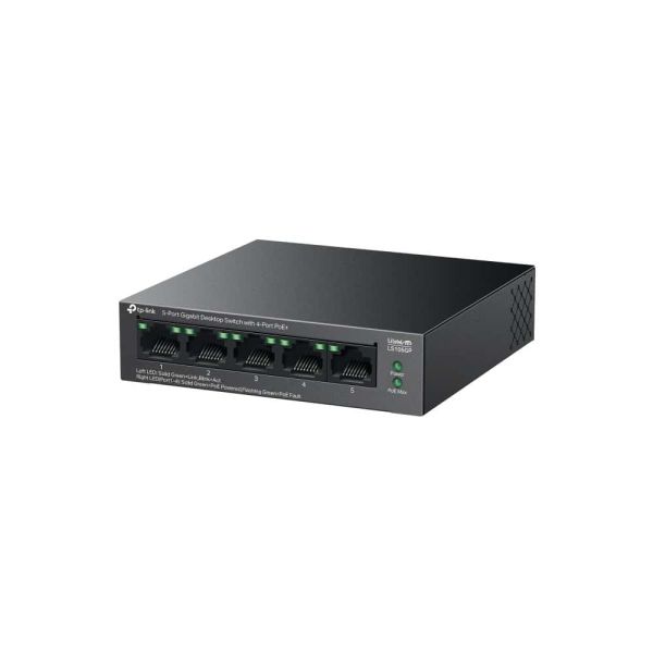 TP-Link LiteWave LS105GP netwerk-switch Unmanaged Gigabit Ethernet (10/100/1000) Power over Ethernet (PoE) Zwart (LS105GP)