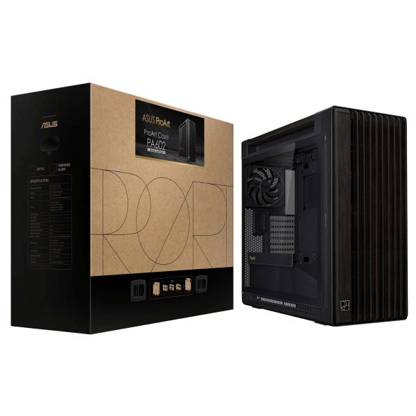 ASUS ProArt PA602 Wood Edition Midi Tower Zwart (90DC00J0-B09010)