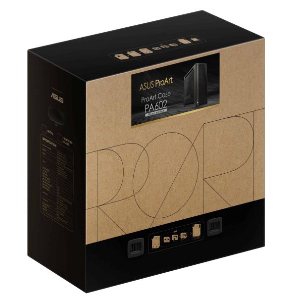 ASUS ProArt PA602 Wood Edition Midi Tower Zwart (90DC00J0-B09010)