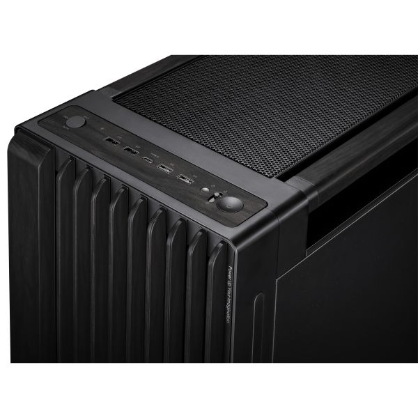 ASUS ProArt PA602 Wood Edition – Metal Panel Midi Tower Zwart (90DC00J0-B09020)